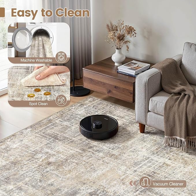 cotiled Washable 5x7 Area Rug for Living Room - Image 2