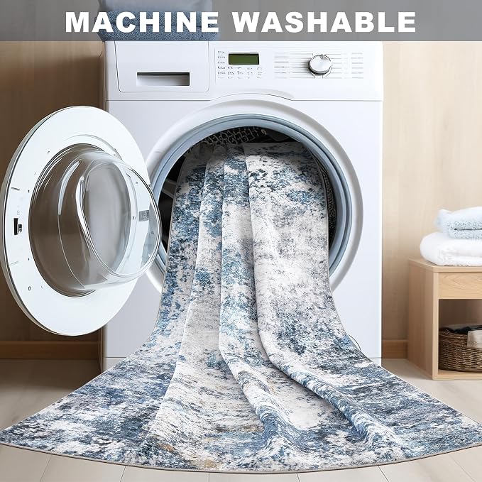 DMOYEST 9x12 Area Rug for Living Room, Washable & Non Slip Large Indoor Carpet - Image 6