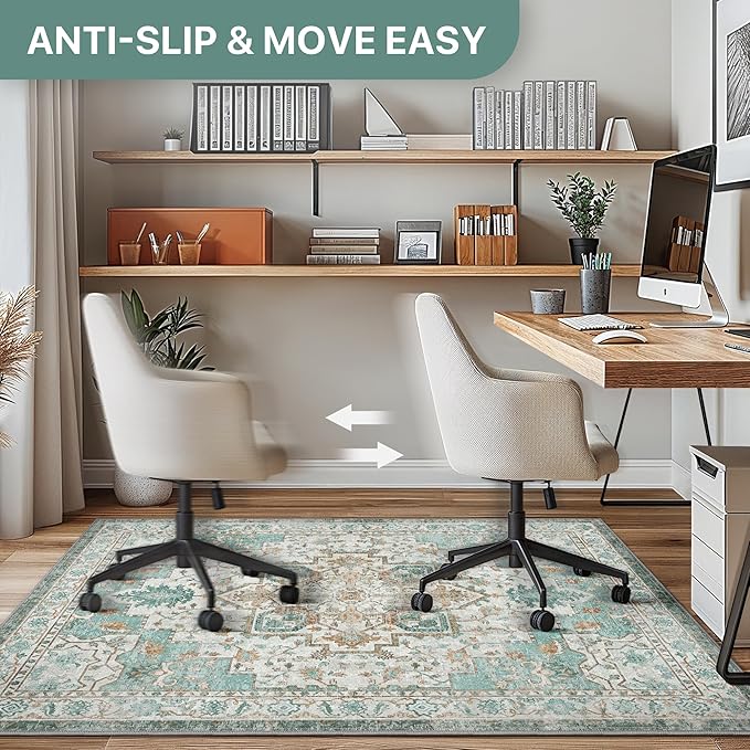 48"x60" Office Chair Mat for Hardwood Tile Floor, Under Desk Carpet Protector - Image 5