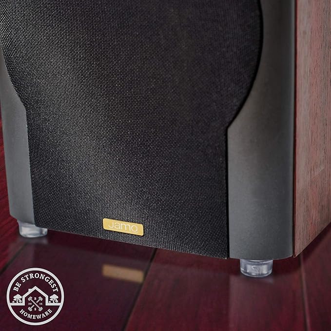 Door Bumper - Small Size Rubber Bumpers - Clear Door Stoppers for Wall - Wall Protector Clear Rubber Door Stop 12 in Pack - Shower Bumpers for Walls - Stick on Hard Bumpers for Walls Heavy Use (12)