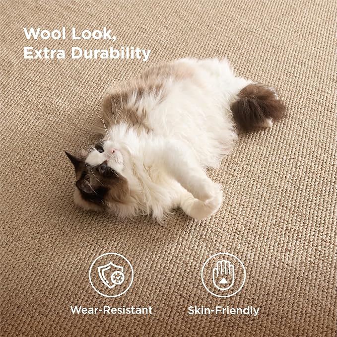 Bedsure 5x7 Faux Wool Area Rugs - Image 2