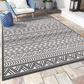 Outdoor Rug Carpet 8x10 ft, Flatweave Textured Outdoor Patio Rug Non Slip by MontVoo