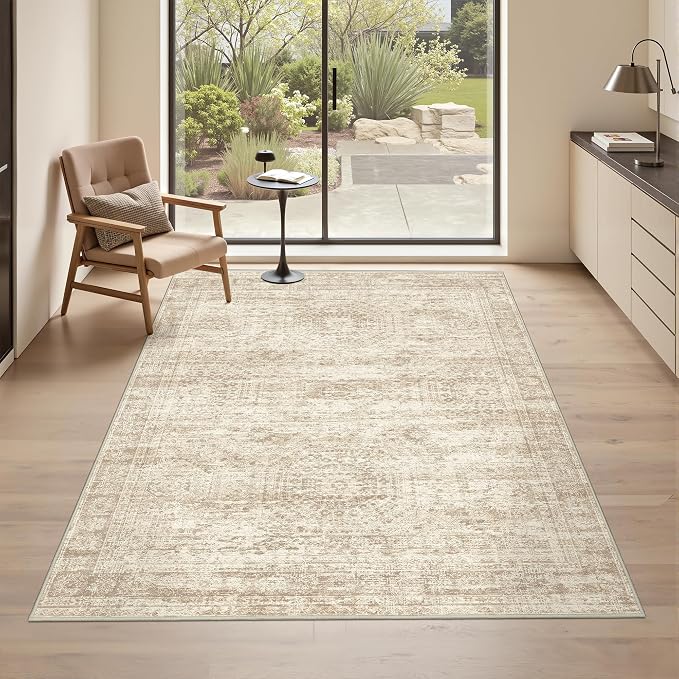3x5 Washable Area Rug for Entryway, Soft Kitchen Rugs Non Slip for Dining Room - Image 3