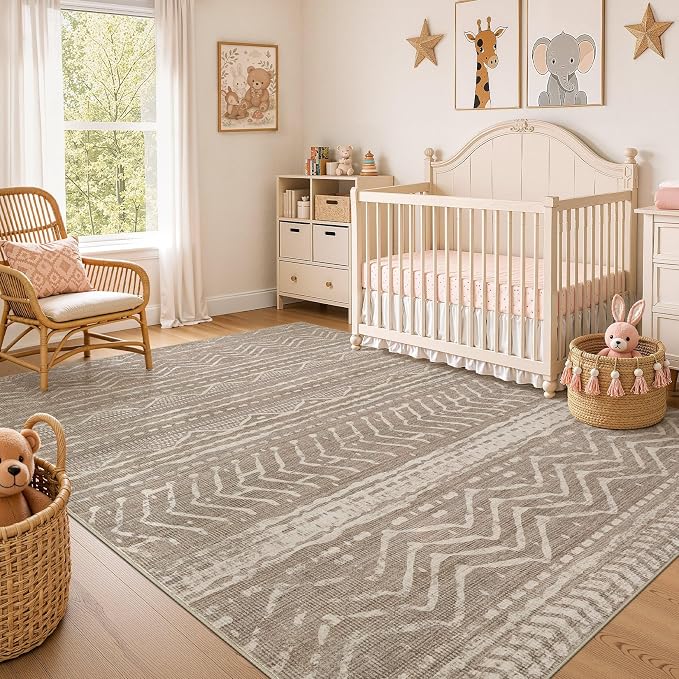 Nakagishi Area Rug Living Room Rugs: 11x15 Large Soft Machine Washable Boho - Image 7
