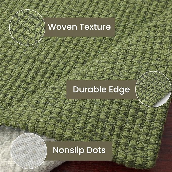 IOHOUZE Washable Area Rug 5x7 Non Slip Rubber Backed Rugs - Image 5