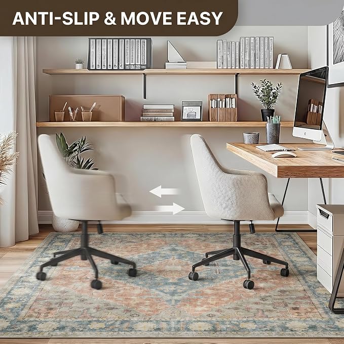 48"x72" Office Chair Mat for Hardwood Tile Floor, Under Desk Carpet Protector - Image 4