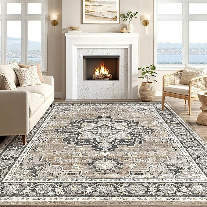 Vintage Living Room Area Rug 5x8 - Image 5