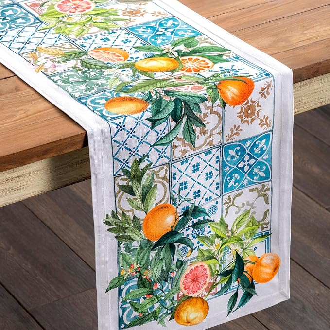 Maison d' Hermine Table Runner 100% Cotton 14.50" x 108" | Table Runners 108 - Image 9