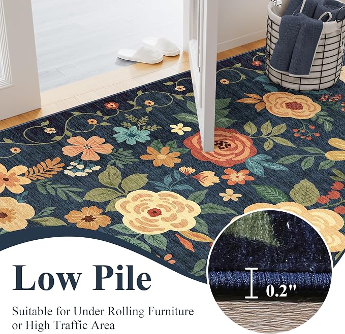 DUKINO 2x8 Runner Rug for Hallway, Washable Kitchen Runner Rug - Image 6