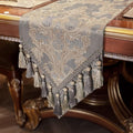 Loom and Mill Luxury Jacquard Damask Table Runner 60 Inches Long, 13x60 inch by LoomandMill
