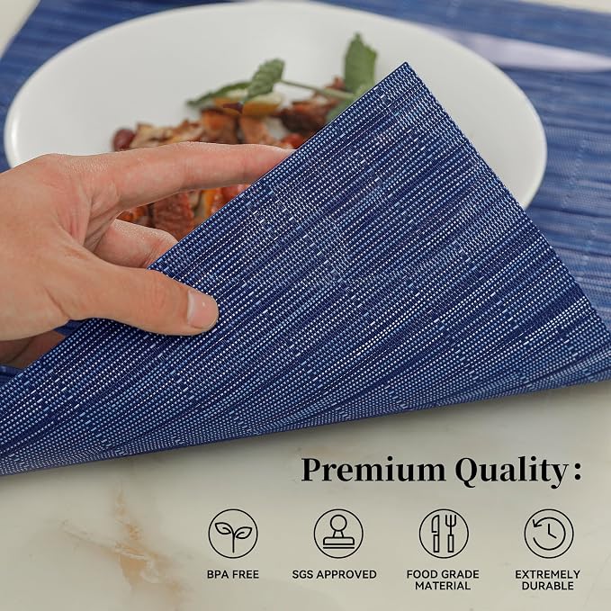 Leetaltree Blue Placemats Set of 8 - Image 3