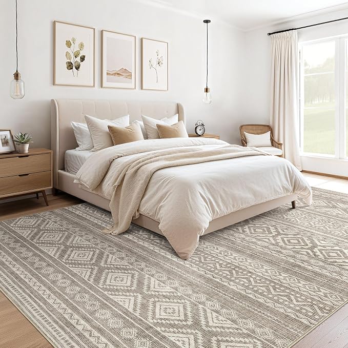 cotiled 7x9 Area Rugs Living Room Rug: Washable Boho Rugs - Image 4