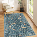 DUKINO 3x5 Rug, Washable Animal Area Rug by DUKINO