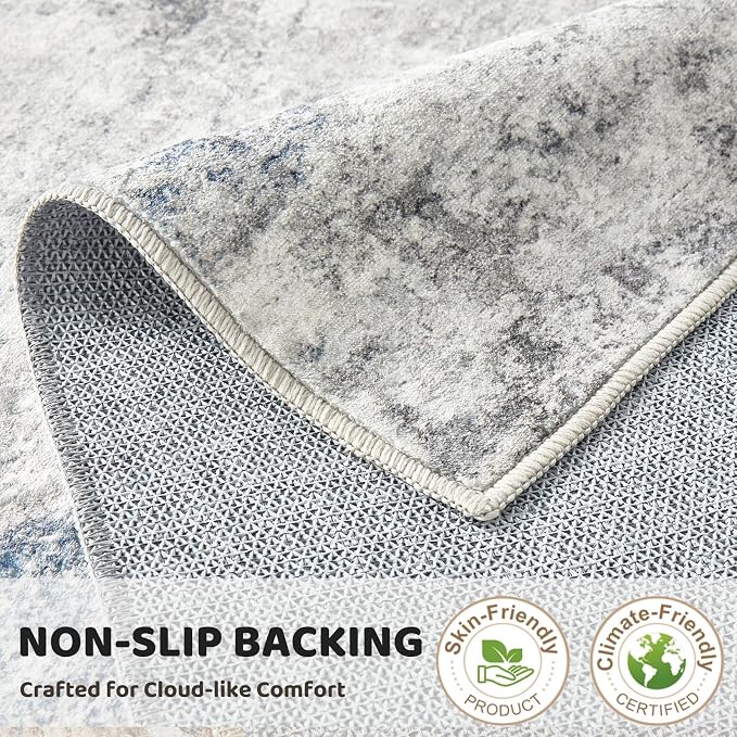 DMOYEST 3x8 Washable Runner Rug, Non Slip Low Pile Carpet Runner - Image 7