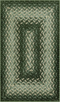 Maples Rugs Marion Bohemian Braided-Style Print Area Rug – Made in USA – by MaplesRugs