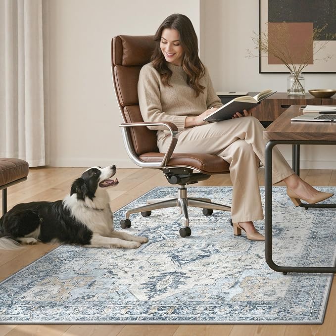 30"x48" Office Chair Mat for Hardwood Tile Floor, Under Desk Carpet Protector - Image 7