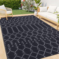 Smiry Outdoor Rug 5x8 ft, Waterproof Reversible Plastic Straw Rugs, Boho by Smiry