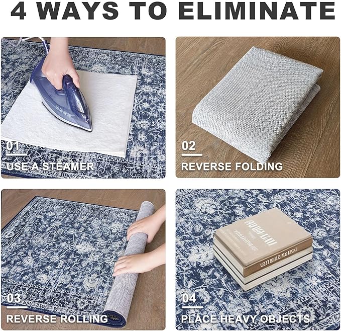 KILOCOCO Kitchen Rug Runner Sets of 2PCS 2x3 and 2x6 Washable Area Rug Non Slip - Image 3
