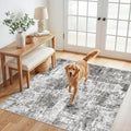4x4 Square Entryway Rug Washable – Non-Slip Small Area Rug by ZHXXUJ