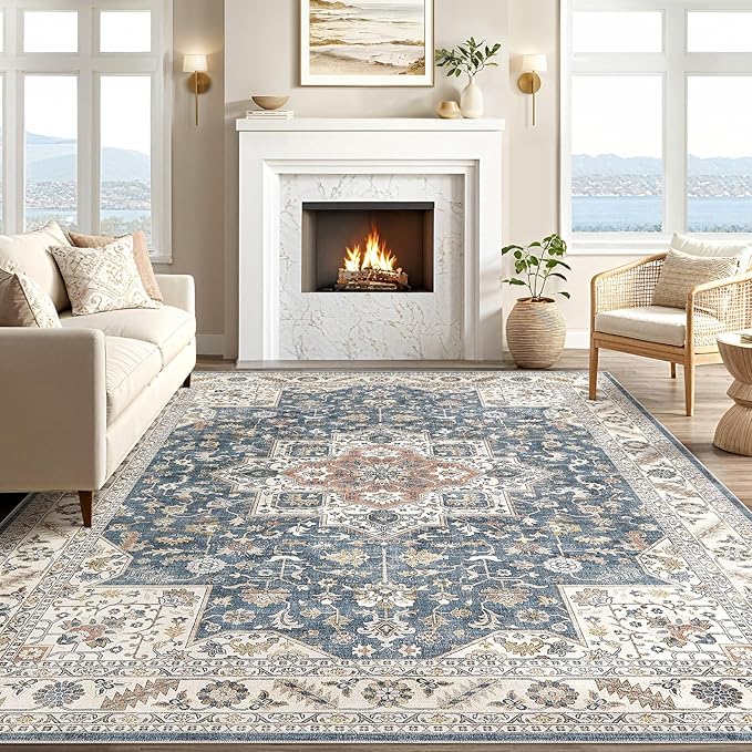 Vintage Living Room Area Rug 12x15 - Image 5