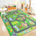 Chicrug 6x9 Car Road Area Rug for Kids Playroom Bedroom, Non Slip Low Pile by ChicrugHomeDecor