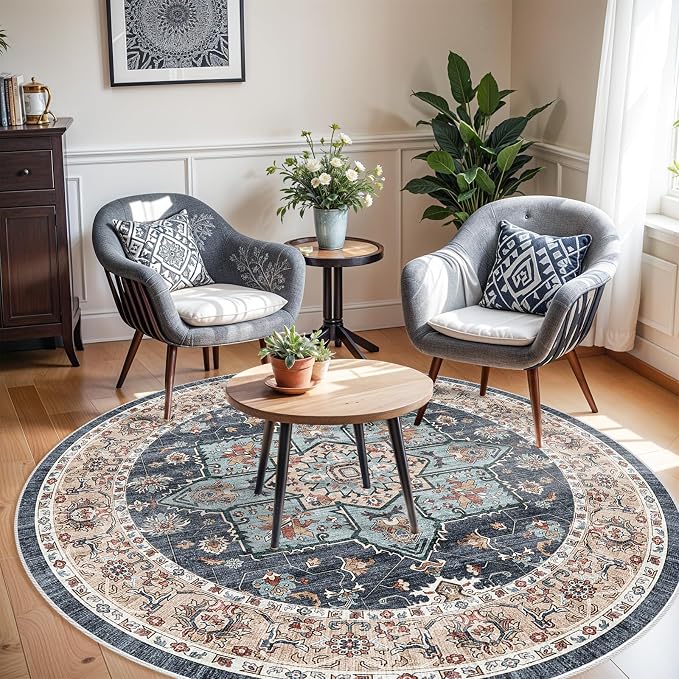 Washable Oriental Area Rug - 9ft Rugs - Image 2
