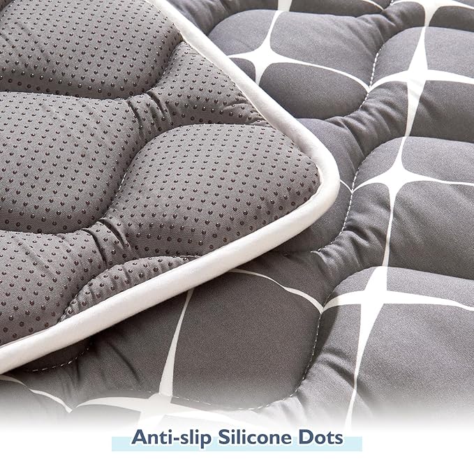 High-Density Foam Baby Play Mat, 50x50 Inches Thicken One-Piece Comfortable and Soft Playmat, Non Slip Machine Washable Floor Mat for Infants, Tapete Para Bebes,Toddlers