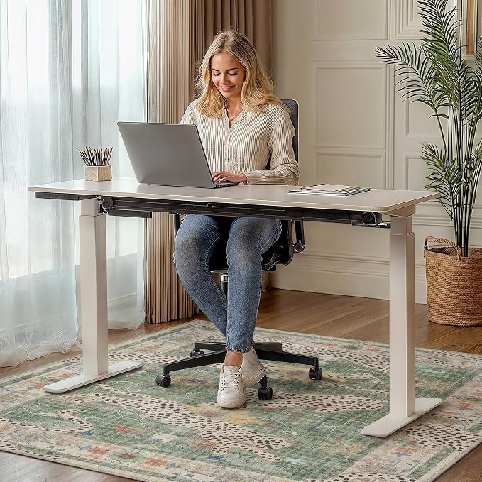 48"x72" Office Chair Mat for Hardwood Tile Floor, Under Desk Carpet Protector - Image 2