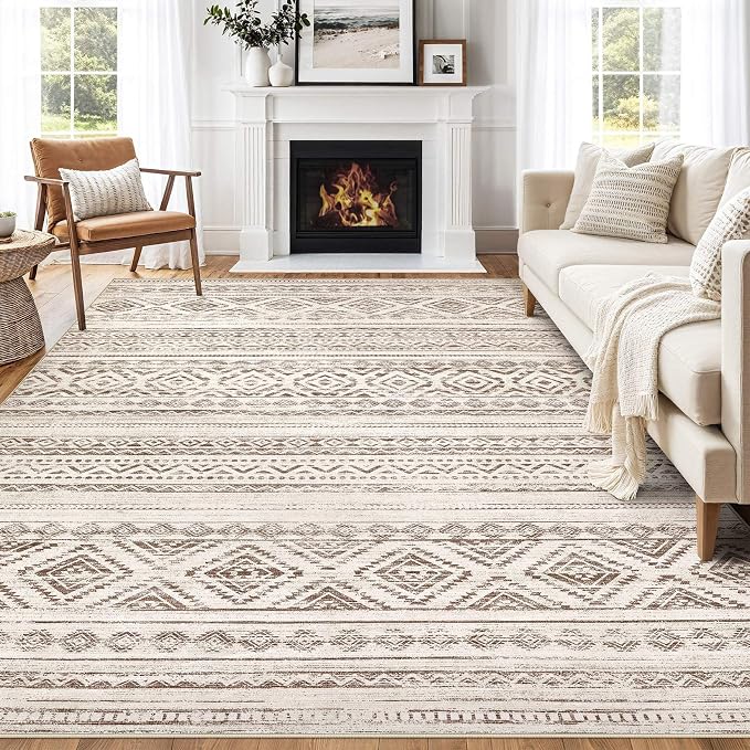cotiled 10x12 Area Rugs Living Room Rug: Washable Boho Rugs - Image 8