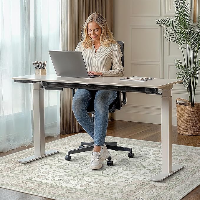 48"x72" Office Chair Mat for Hardwood Tile Floor, Under Desk Carpet Protector - Image 2