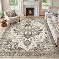 Washable 8x10 Area Rug for Living Room by JessibouAreaRug