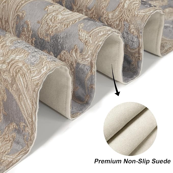 Loom and Mill Luxury Jacquard Damask Table Runner 90 Inches Long, 13x90 inch - Image 5