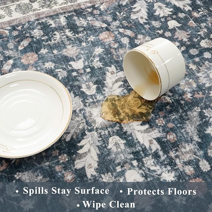 Kitchen Rug Sets 4-Piece with Runner – Washable Non-Slip Floor Mats - Image 5