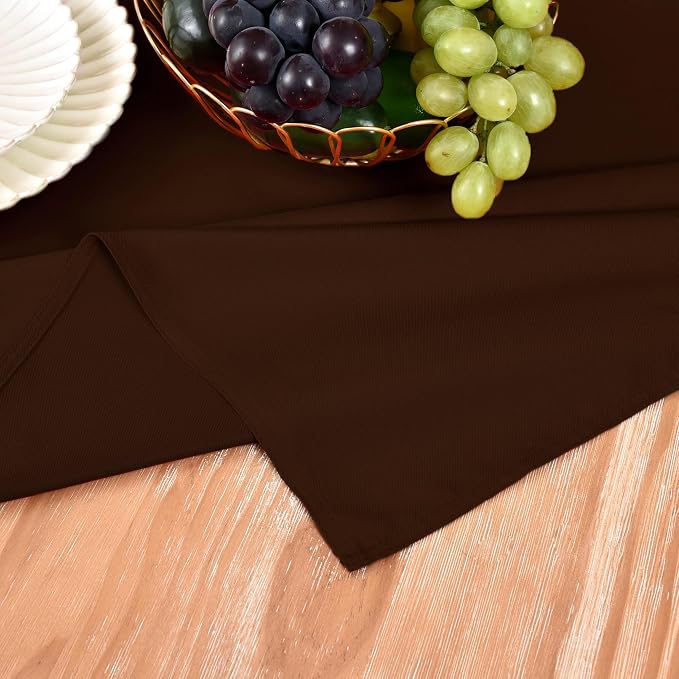 MEANMOY Brown Table Runner 90 Inches Long Waterproof Washable Table Runners | - Image 5