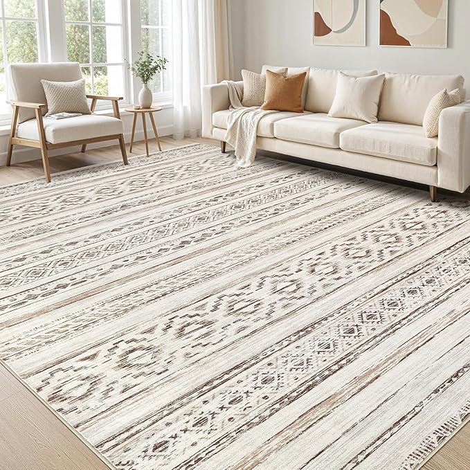 cotiled 5x7 Area Rugs Living Room Rug: Washable Boho Rugs by COTILED