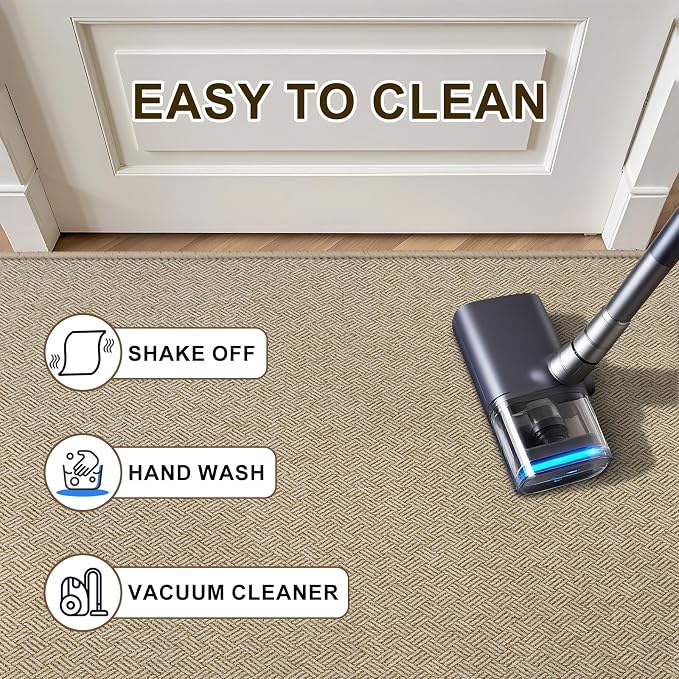 Ultra Thin Door Mat Indoor Entrance 17"x29", Low-Profile Indoor Door Mat - Image 5