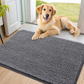 Smiry Dog Door Mat for Muddy Paws 40x24, Absorbent Dirt Trapper, Non-Slip by Smiry