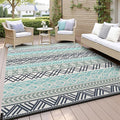 MontVoo Outdoor Rug Carpet Waterproof-Patio Rug Mat 6x9 Reversible RV Outdoor by MontVoo