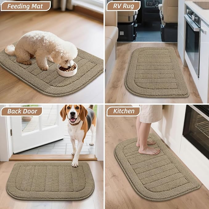 BEQHAUSE 24x36 Inch Kitchen Rug Mat Durable Kitchen Rugs Non-Slip Washable - Image 8