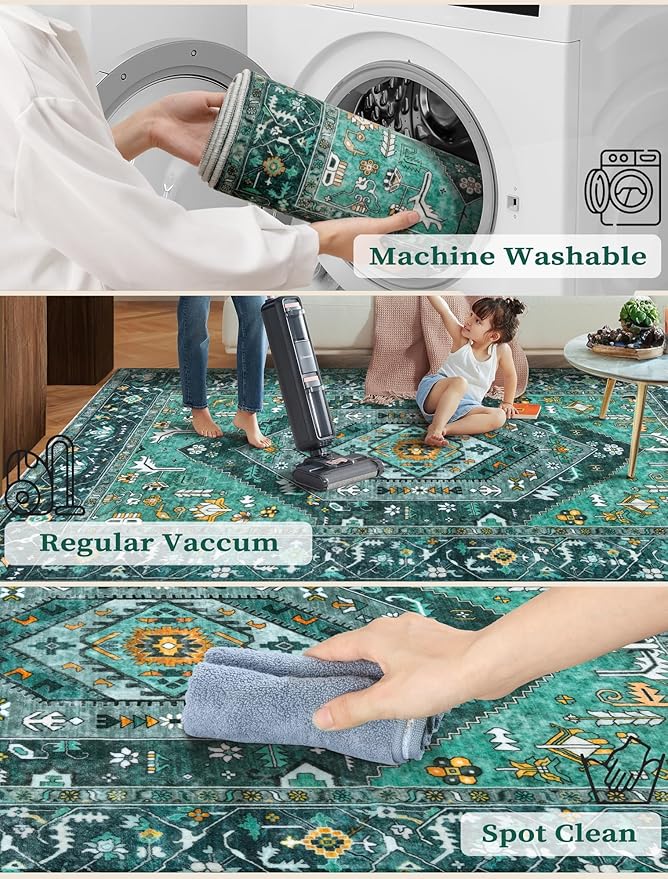 SERISSA Boho Washable Runner Rug - Image 2