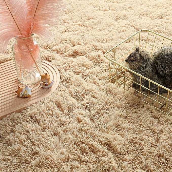 Andecor Soft Fluffy Bedroom Rugs, 3 x 5 Feet Indoor Shaggy Plush Area Rug - Image 3