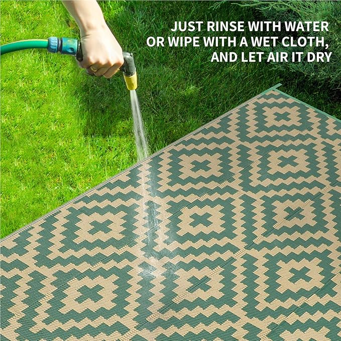 Outdoor Rugs Patio Camping Waterproof - Image 3