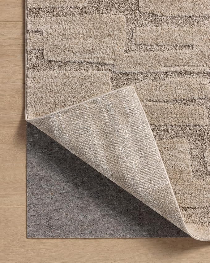 Loloi Amber Lewis Monty Collection MOT-04 Taupe/Beige 2'-7" x 8'-0", .50" Pile - Image 7