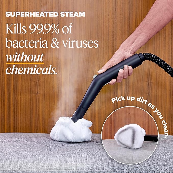 Dupray Neat Steam Cleaner with 17-Piece Kit – Powerful, chemical-free cleaning for floors, cars, tiles, upholstery, kitchen appliances, grout, and more. *Kills 99.9% of Bacteria and Viruses