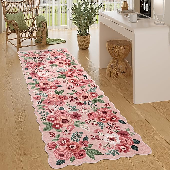 DUKINO 2x10 Runner Rug for Hallway, Washable Kitchen Rug - Image 3