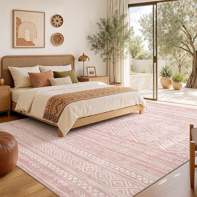 Nakagishi Area Rug Living Room Rugs: 6x9 Large Soft Machine Washable Boho - Image 6