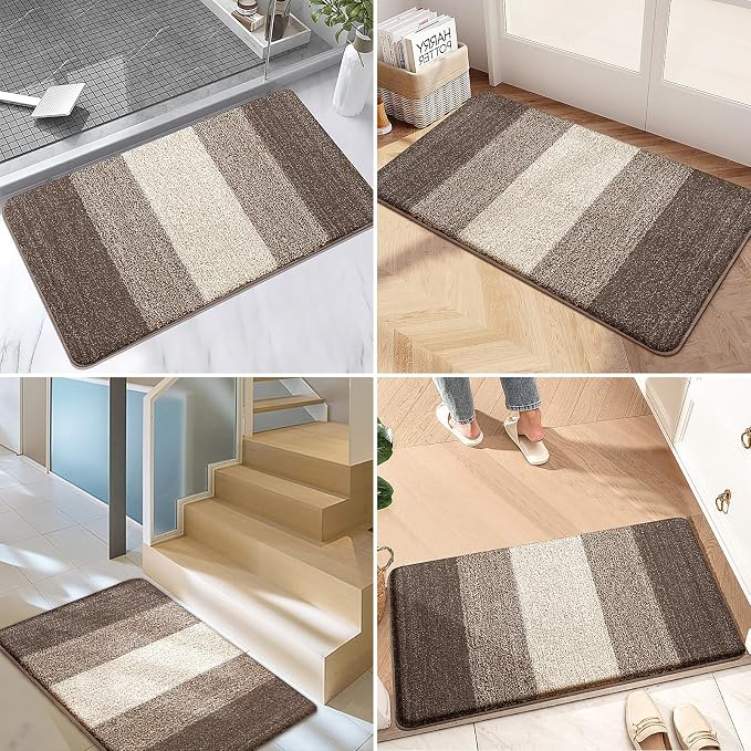 Kitinjoy Indoor Outdoor Door Mat, 47x24 Non-Slip Absorbent Dirt Trapper - Image 6