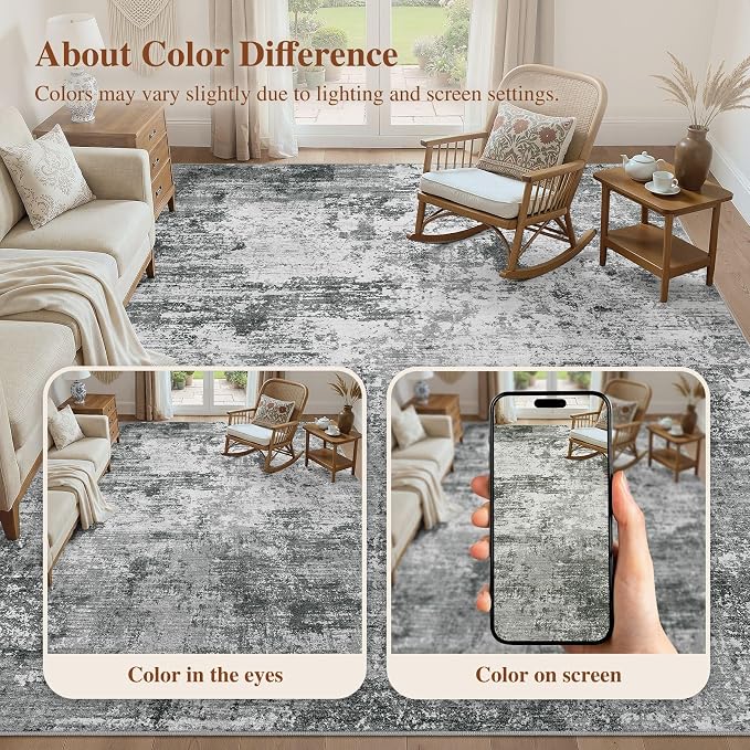 UERMEI 8x10 Area Rug for Living Room - Image 8