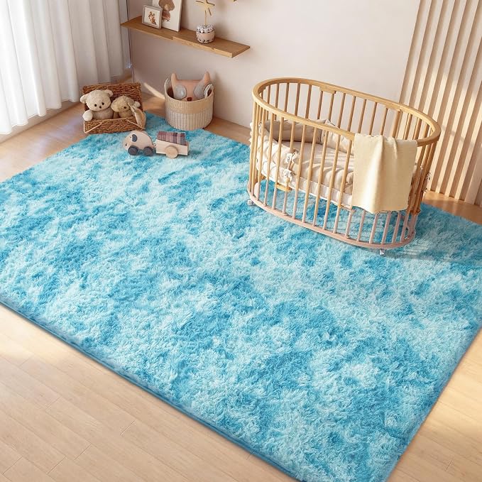 Litanika 4x6 Fluffy Shag Faux Fur Area Rug - Image 4