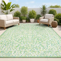 JONATHAN Y Boho Medallion Indoor Outdoor Area Rug 3X5 Cream/Green, Malta by JONATHANY